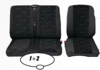 Universal seat covers BUS (1+2seats) / material - velur