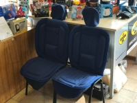 2x Front Car seat Cushions, blue