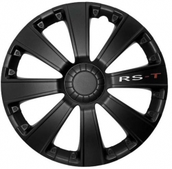 Dekoratīvo disku uzliku komplekts - RS-T Black, 14" ― AUTOERA.LV