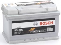 Авто аккумулятор - BOSCH 74Ah, 750A, 12В (-/+)