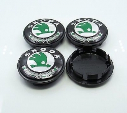 Discs inserts/caps set SKODA, 4x d-65mm ― AUTOERA.LV
