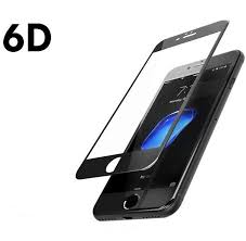 6D Aizsargstikls priekš Apple Iphone 7, Iphone 7 PLUS, Iphone 8, melns ― AUTOERA.LV