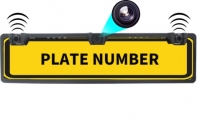 Number plate holder with rear view camera & 2 sensors