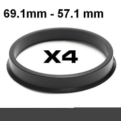 Центрирующее кольцо для алюминиевых дисков 69.1mm ->57.1мм ― AUTOERA.LV