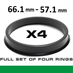Центрирующее кольцо для алюминиевых дисков 66.1mm ->57.1мм ― AUTOERA.LV