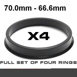 Центрирующее кольцо для алюминиевых дисков 70.0mm ->66.6mm ― AUTOERA.LV