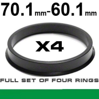 Wheel hub centring ring 70.1mm ->60.1mm