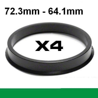 Центрирующее кольцо для алюминиевых дисков 72.3mm->64.1mm