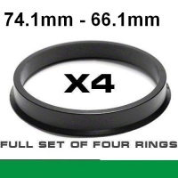 Центрирующее кольцо для алюминиевых дисков 74.1mm ->66.1mm