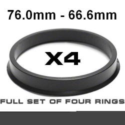 Центрирующее кольцо для алюминиевых дисков 76.0mm ->66.6mm ― AUTOERA.LV