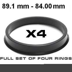 Центрирующее кольцо для алюминиевых дисков 89.1mm - 84.0mm ― AUTOERA.LV