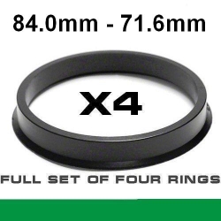 Центрующее кольцо для алюминиевых дисков /84.0mm ->71.6mm ― AUTOERA.LV