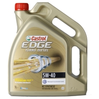 Синтетическое моторное масло -  Castrol EDGE 5W40 TURBO DIESEL, 5Л 