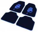 Universal floor mat set - Dragon, blue ― AUTOERA.LV
