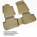 Rubber floor mats set for Cadillac SRX (2004-2009), with edges
