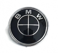 Trunk badge BLACK, Ø74mm (fits to BMW F22 ; F87 ; F32; F33; F30)