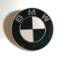 Задняя эмблема BMW BLACK Ø74мм ― AUTOERA.LV