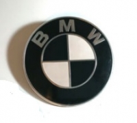 Trunk badge BMW BLACK, Ø74mm