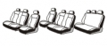 К-т чехлов на сиденья VW T5/Caravelle (2003-2013) / экокожа, 9-местный