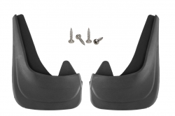 Front mudflap set, rubber, universal fit  (size 28x21cm) ― AUTOERA.LV
