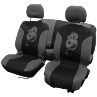 Seat cover set - Dragon grey