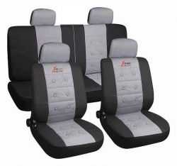 Universal car seat cover set, black/grey ― AUTOERA.LV
