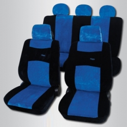 Seat cover set  - Super,  blue/black / MAXI ― AUTOERA.LV