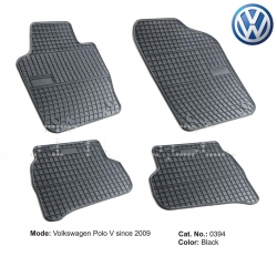 Rubber floor mats set VW Polo V (2009-2015)  ― AUTOERA.LV