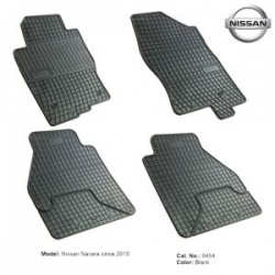 Rubber floor mats set Nissan Navara (2010-2016) ― AUTOERA.LV