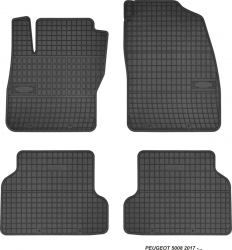 Rubber floor mats set for Peugeot 5008 (2016-2022) ― AUTOERA.LV