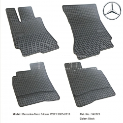Rubber floor mats set for Mercedes-Benz S-class W221 (2005-2012)/ S-class LONG W221 (2005-2012) ― AUTOERA.LV