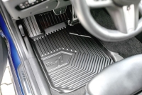 Rubber floor mats set Nissan X-Trail (2007-2013), with edges