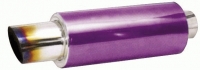 Sport muffler, purple, flame