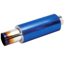 Sport muffler, light blue, flame ― AUTOERA.LV