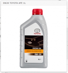 Синтетическое масло TOYOTA AFE EXTRA 0W20 1Л 