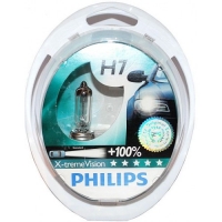 Bulb set H7 55W Philips X-treme Vision +130%, 12V