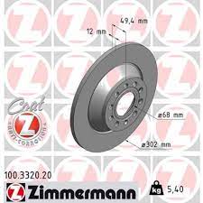 Aizmugurējais bremžu disks - ZIMMERMANN ― AUTOERA.LV