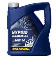 Минеральное транс. масло - Mannol HYPOID GETRIEBEOEL SAE 80W90 API GL5, 4Л ― AUTOERA.LV