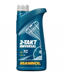 Минеральное масло для двухтактных двигателей - Mannol 2-TAKT UNIVERSAL, 1Л ― AUTOERA.LV