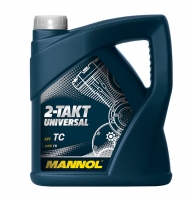Минеральное  масло для двухтактных двигателей - Mannol 2-TAKT UNIVERSAL, 4Л