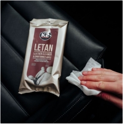 Leather cleaner and conditionner wipes -  K2 LETAN, 24pcs. ― AUTOERA.LV