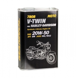 Синтетическое масло для четрехтактных двигателей - Mannol V-TWIN Harley-Davidson (4-Takt) 20W50, 1L  ― AUTOERA.LV