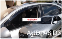 Front and rear wind deflector set Audi A8 (2003-2010)