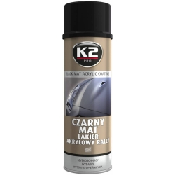Black matt acryl varnish - K2 PRO RALLY, 500ml. ― AUTOERA.LV