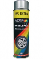 Серебрянная краска для дисков - MOTIP WHEELSPRAY, 500мл. (+25% EXTRA) ― AUTOERA.LV