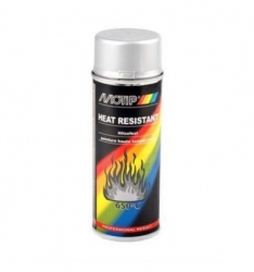 Термостойкая краска серебро цвета  - Motip Heat Resistant, 800C, 400мл. ― AUTOERA.LV