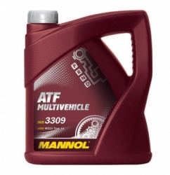 Automatic gearbox oil (red color) - Mannol ATF 3309 Multivehicle JWS, 4L ― AUTOERA.LV