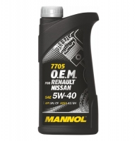 Синтетическое масло - Mannol O.E.M. NISSAN, RENAULT SAE 5W-40, 1Л