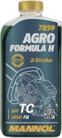 Eļļa dārza tehnikas Mannol Agro HUSQVARNA divtaktu dzinējiem, 1L