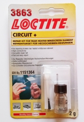 Электропроводимый клей LOCTITE 3863, 2г./клей для ремонта обогрева стекла  ― AUTOERA.LV